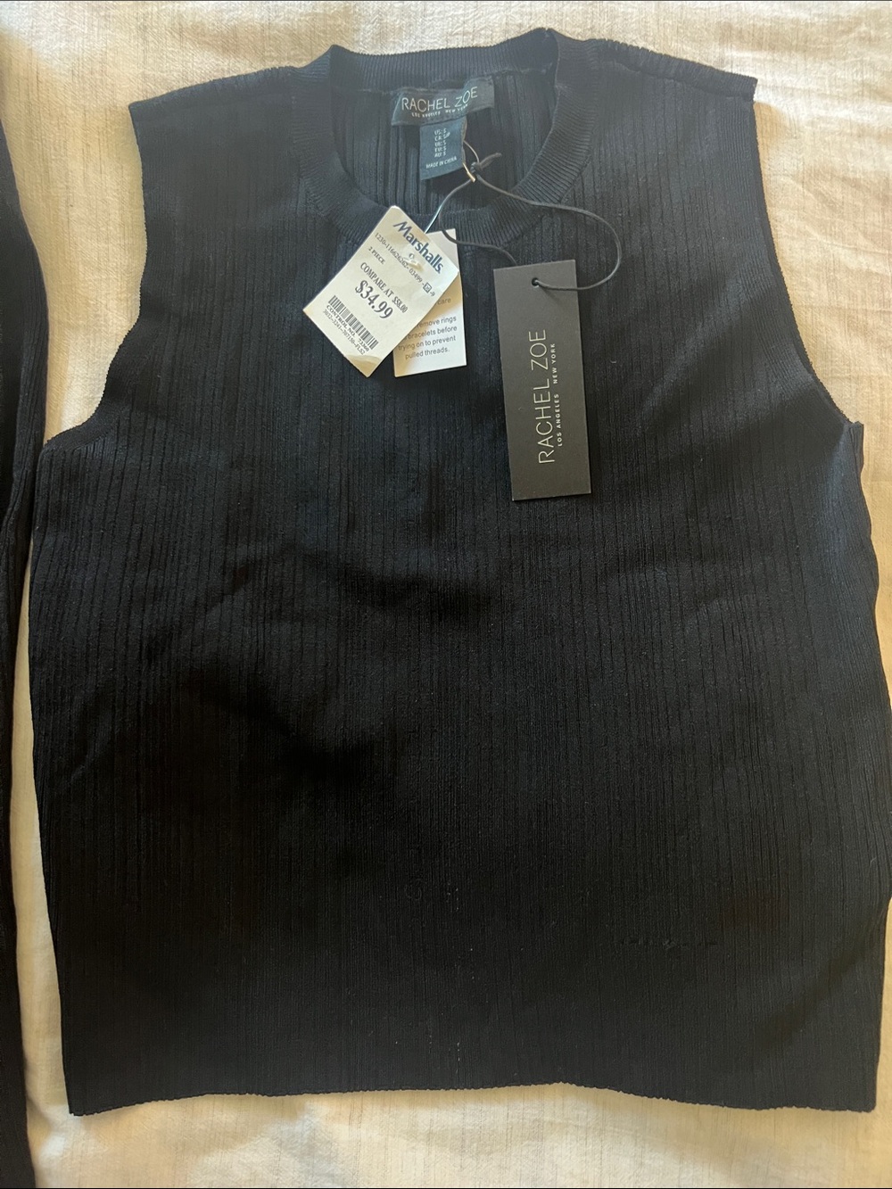 Rachel Zoe Black tank and long Skirt set - Picture 3 of 8